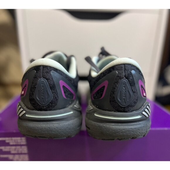 Brooks Adrenaline GTS 23 Women's Size 9 B Black Purple Running Shoes Worn No Box - Picture 4 of 7